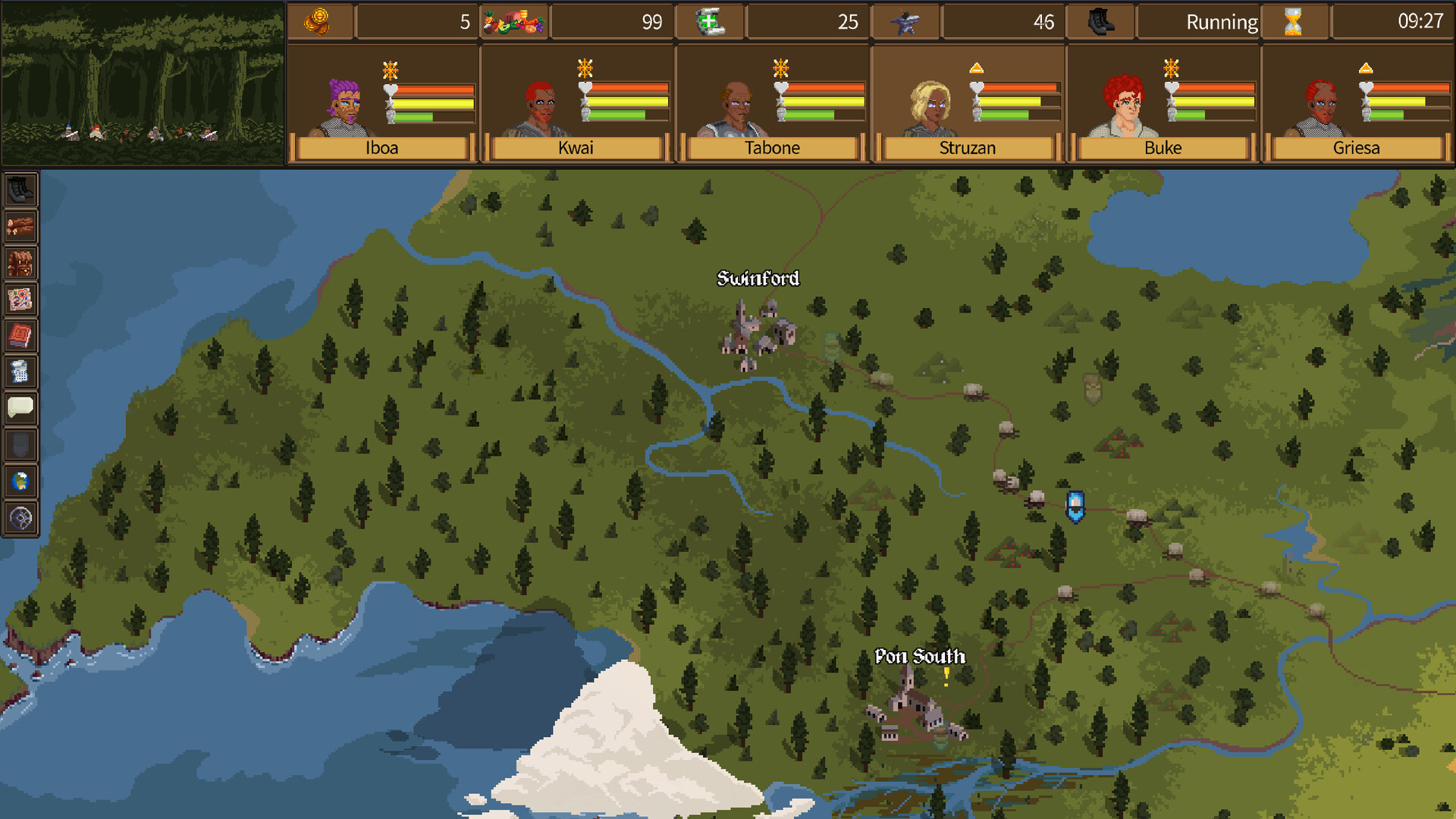 Terrain advantage: high ground, thorns, chokepoints